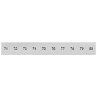 SIEMENS - Targhetta di siglatura, frontale, con 71-80, verticale, larghezza del morsetto: 8,2 mm