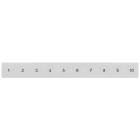 SIEMENS - Targhetta di siglatura, frontale, con 1-10, verticale, larghezza del morsetto: 10,2 mm