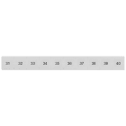 SIEMENS - Targhetta di siglatura, frontale, con 31-40, verticale, larghezza del morsetto: 10,2 mm