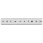 SIEMENS - Targhetta di siglatura, piatta, con 11-20, verticale, larghezza del morsetto: 4,2 mm, A: 6,4 mm