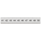 SIEMENS - Targhetta di siglatura, piatta, con 41-50, verticale, larghezza del morsetto: 4,2 mm, A: 6,4 mm