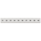 SIEMENS - Targhetta di siglatura, piatta, con 31-40, verticale, larghezza del morsetto: 5,2 mm, A: 6,4 mm