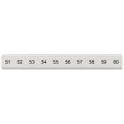 SIEMENS - Targhetta di siglatura, piatta, con 51-60, verticale, larghezza del morsetto: 5,2 mm, A: 6,4 mm