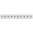 SIEMENS - Targhetta di siglatura, piatta, con 61-70, verticale, larghezza del morsetto: 5,2 mm, A: 6,4 mm
