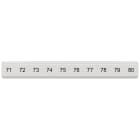 SIEMENS - Targhetta di siglatura, piatta, con 71-80, verticale, larghezza del morsetto: 5,2 mm, A: 6,4 mm