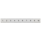 SIEMENS - Targhetta di siglatura, piatta, con 1-10, verticale, larghezza del morsetto: 6,2 mm, A: 6,4 mm