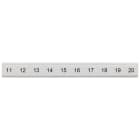 SIEMENS - Targhetta di siglatura, piatta, con 11-20, verticale, larghezza del morsetto: 6,2 mm, A: 6,4 mm