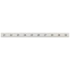 SIEMENS - Targhetta di siglatura, piatta, con 21-30, verticale, larghezza del morsetto: 10,2 mm