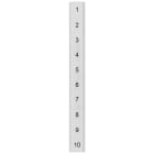 SIEMENS - Targhetta di siglatura, piatta, con 1-10, orizzontale, larghezza del morsetto: 6,2 mm