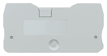SIEMENS - Piastra terminale per morsetti passanti ibridi 2,5 mm², collegamento rapido/a vite, colore: grigio