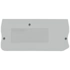 SIEMENS - Piastra terminale per morsetti sezionabili, sezione 2,5 mm², larghezza 5,2 mm, colore grigio