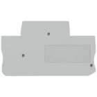 SIEMENS - Piastra terminale per morsetti a due piani sezione 2,5 mm², larghezza 5,2 mm, colore grigio
