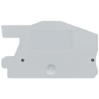 SIEMENS - Piastra terminale per morsetto N connettore diretto, sezione 4 mm², colore: grigio