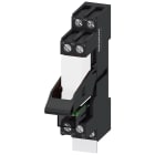SIEMENS - Relè a spina, apparecchio completo, DC 24 V, 1CO, modulo LED, zoccolo da innesto standard colore rosso