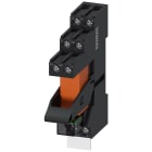 SIEMENS - Relè a spina, apparecchio completo, AC 230 V, 1CO, modulo LED, zoccolo colore rosso