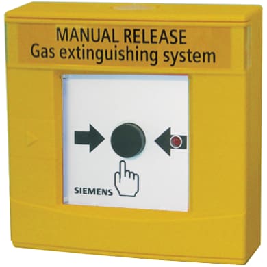 SIEMENS - DM1103-L Puls. comando scarica (giallo)