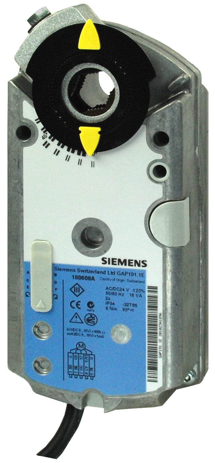 SIEMENS - GAP196.1E Serv 6 Nm 0-10V 24V AC/DC 2aux