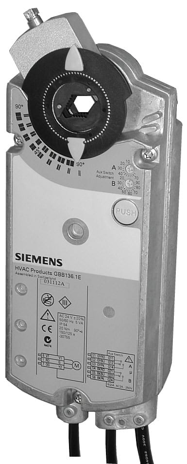 SIEMENS - SERVOCOMANDO SERRANDA ROTATIVO 3 PTI 230 V BPZ:GIB335.1E