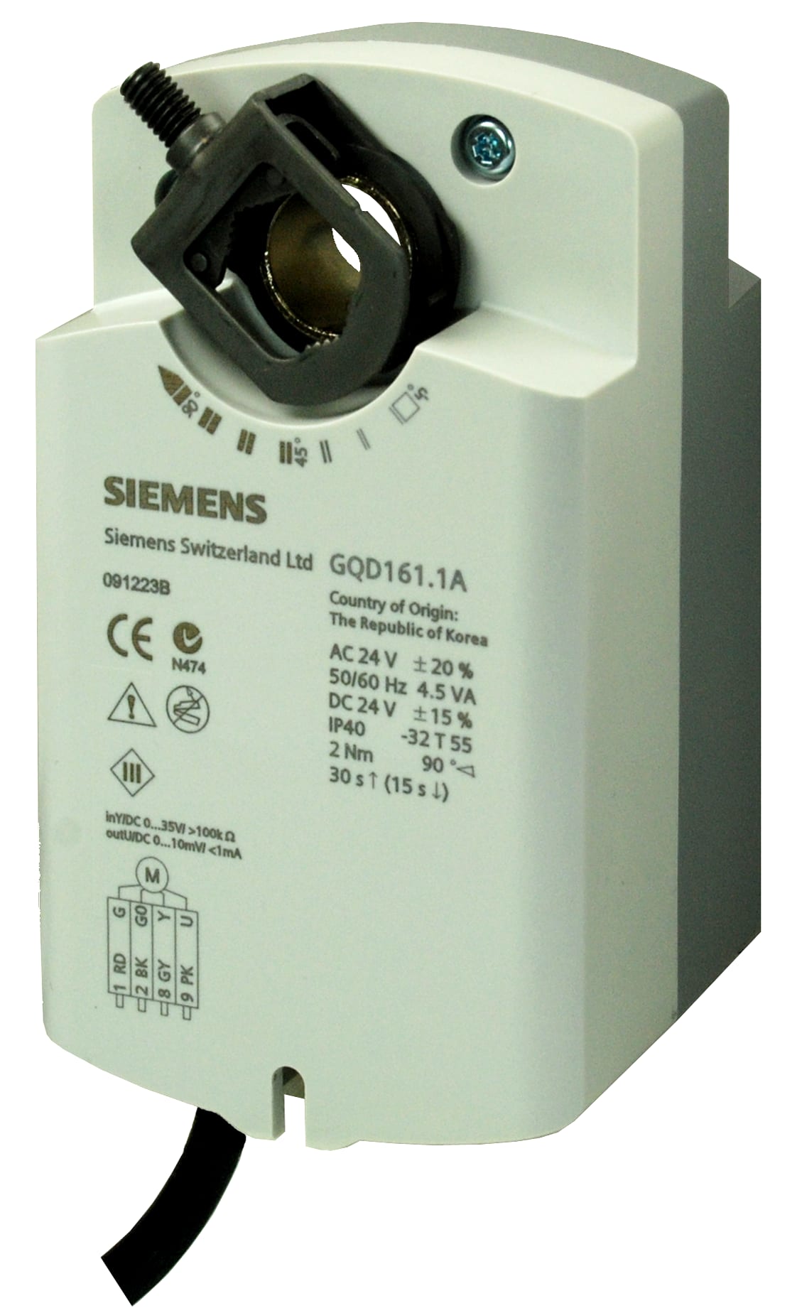 SIEMENS - Serv. Ser. AC/DC 24 V, DC 0...10 V, 2 Nm