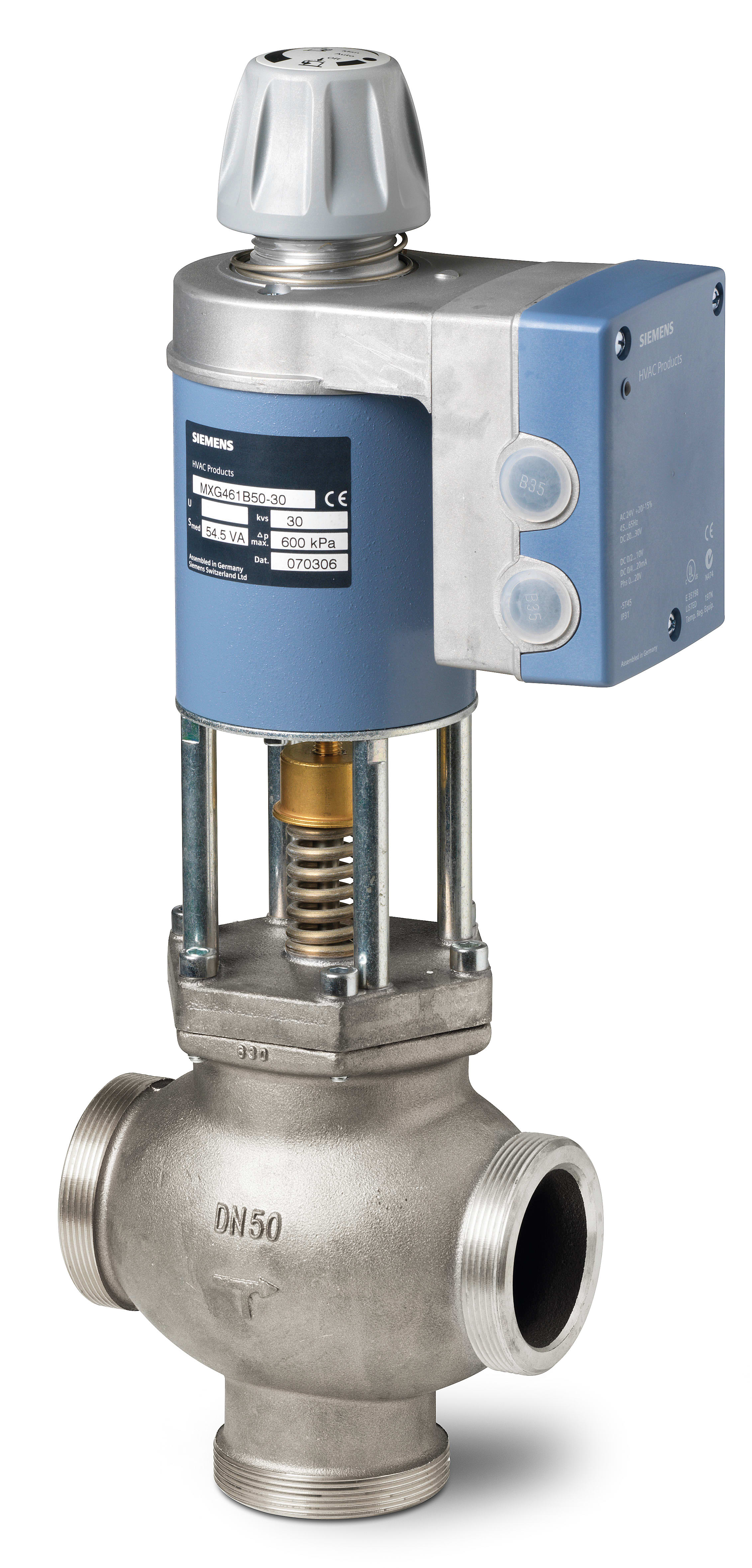 SIEMENS - Valv.magnetica inox 3vie DN50 fil. KVS30