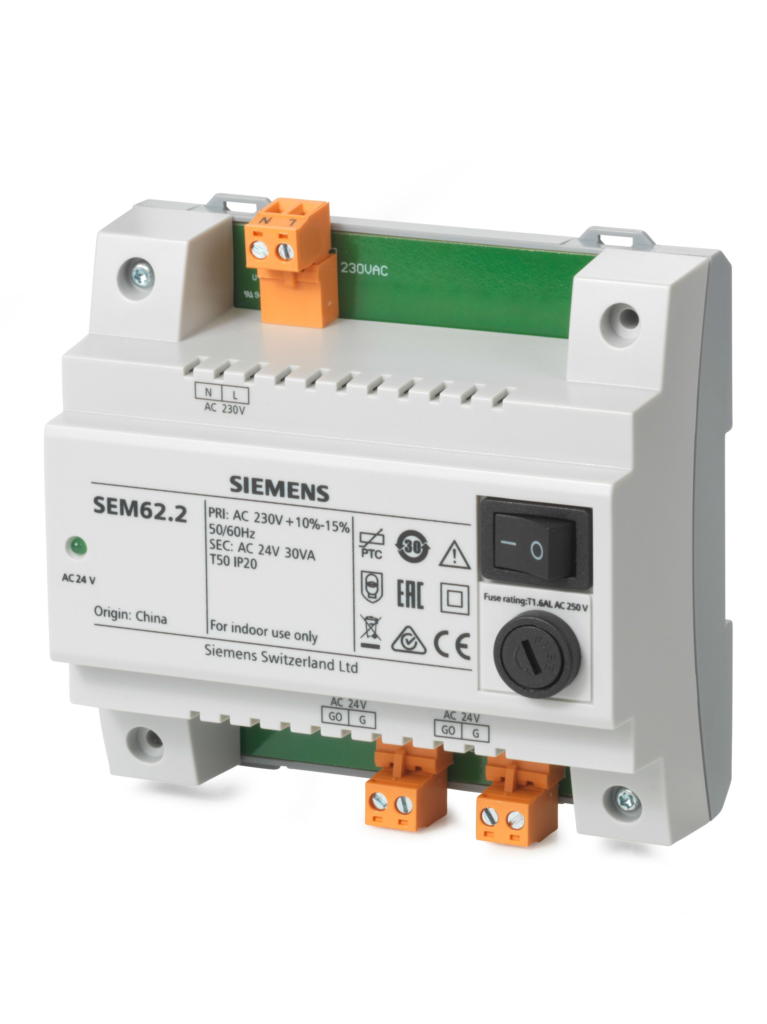 SIEMENS - Trasformatore 230/24 30VA + fusibile