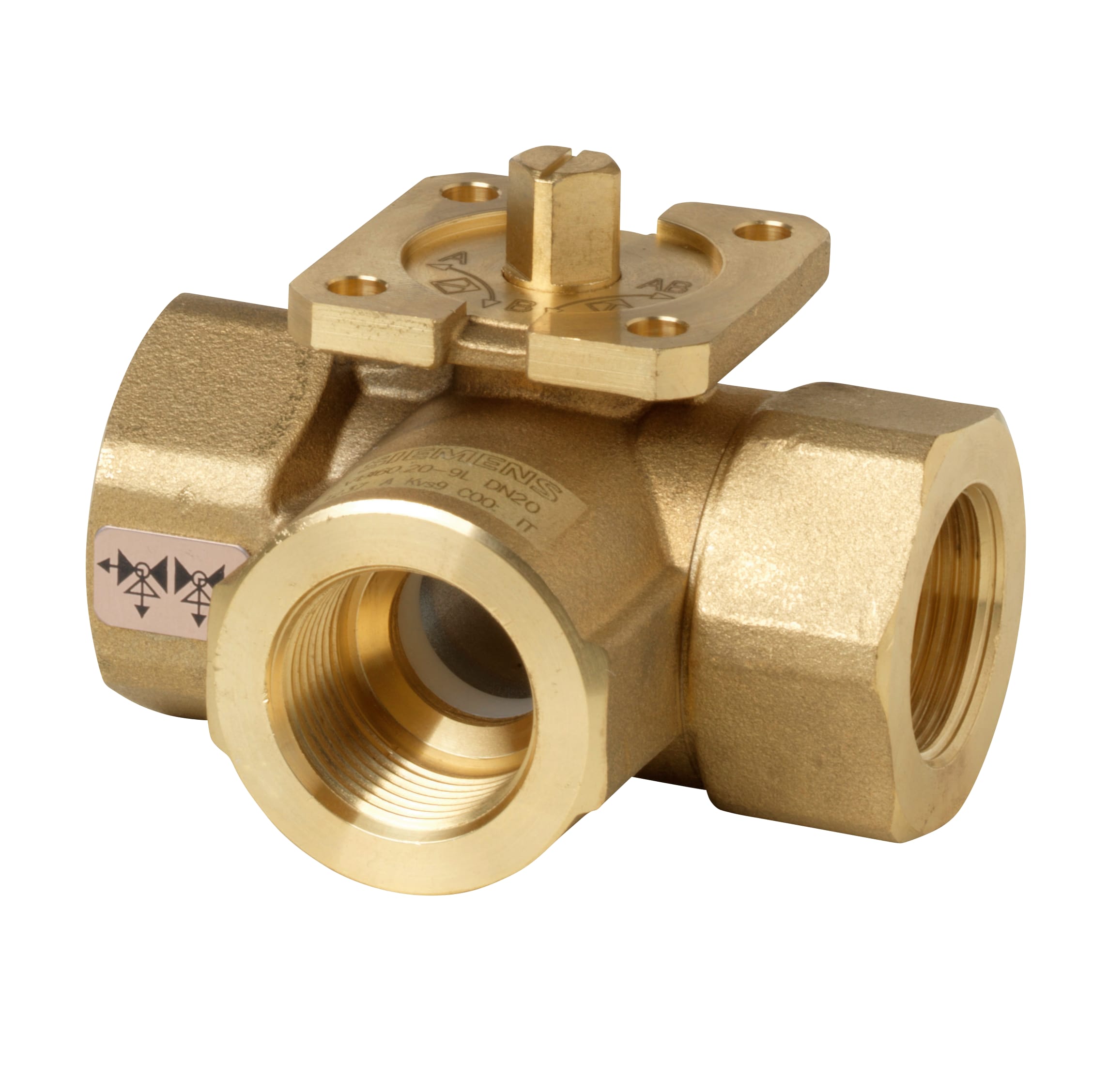 SIEMENS - Val.sfera 3vie dev.L F/F DN25 PN40 KVS9