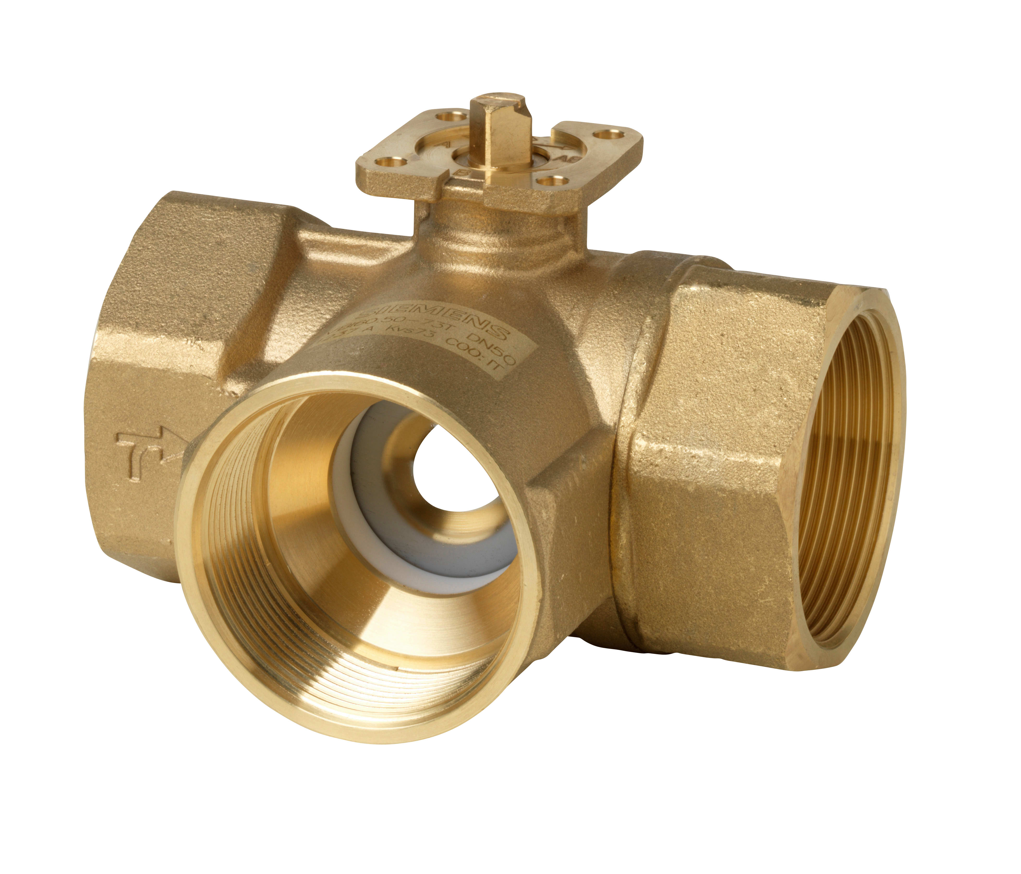 SIEMENS - Val. sfera 3 vie dev. T F/F DN50 PN40 KVS73