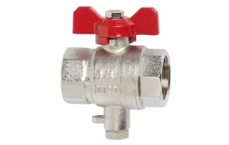 SIEMENS - Valvola sfera Rp3/4 con portasonda M10x1
