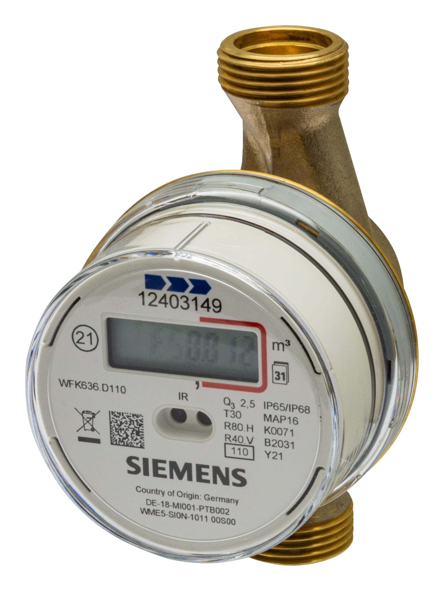 SIEMENS - Contalitri vol freddo 4m3h G1 RF S