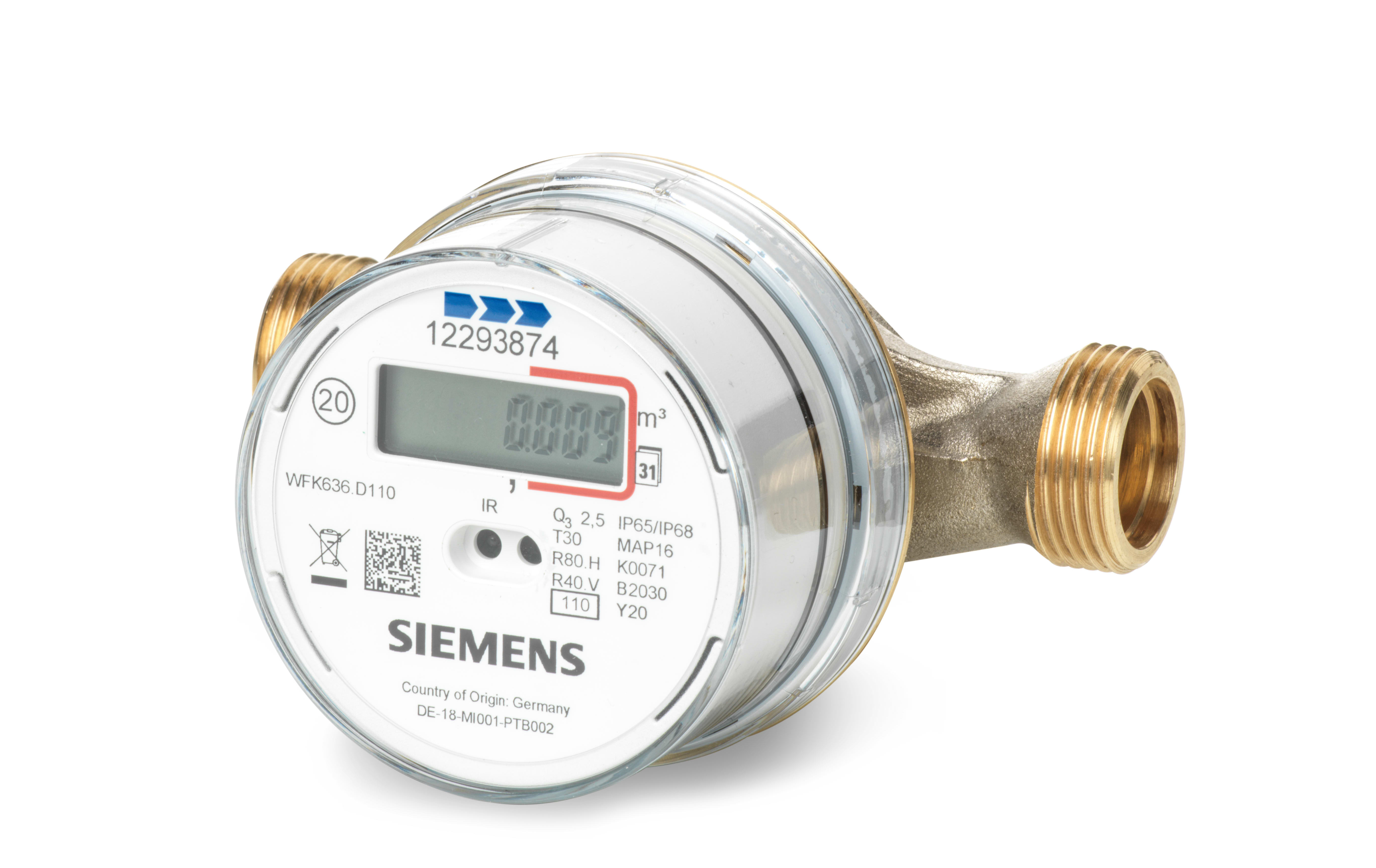 SIEMENS - Contalitri vol freddo 4m3h G1 RF C