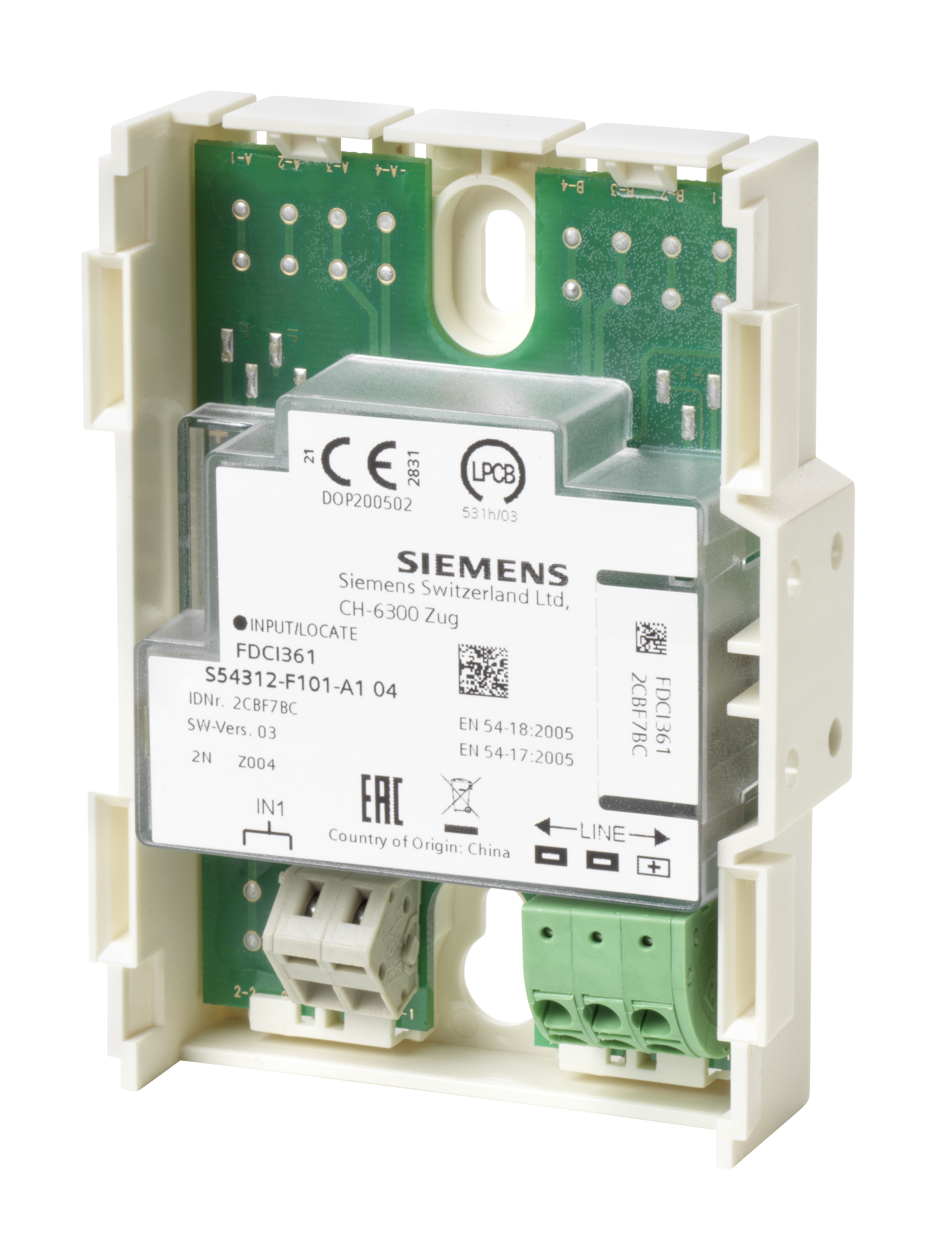 SIEMENS - FDCI361 Modulo 1 ingresso Cerberus FIT S54312-F101-A1