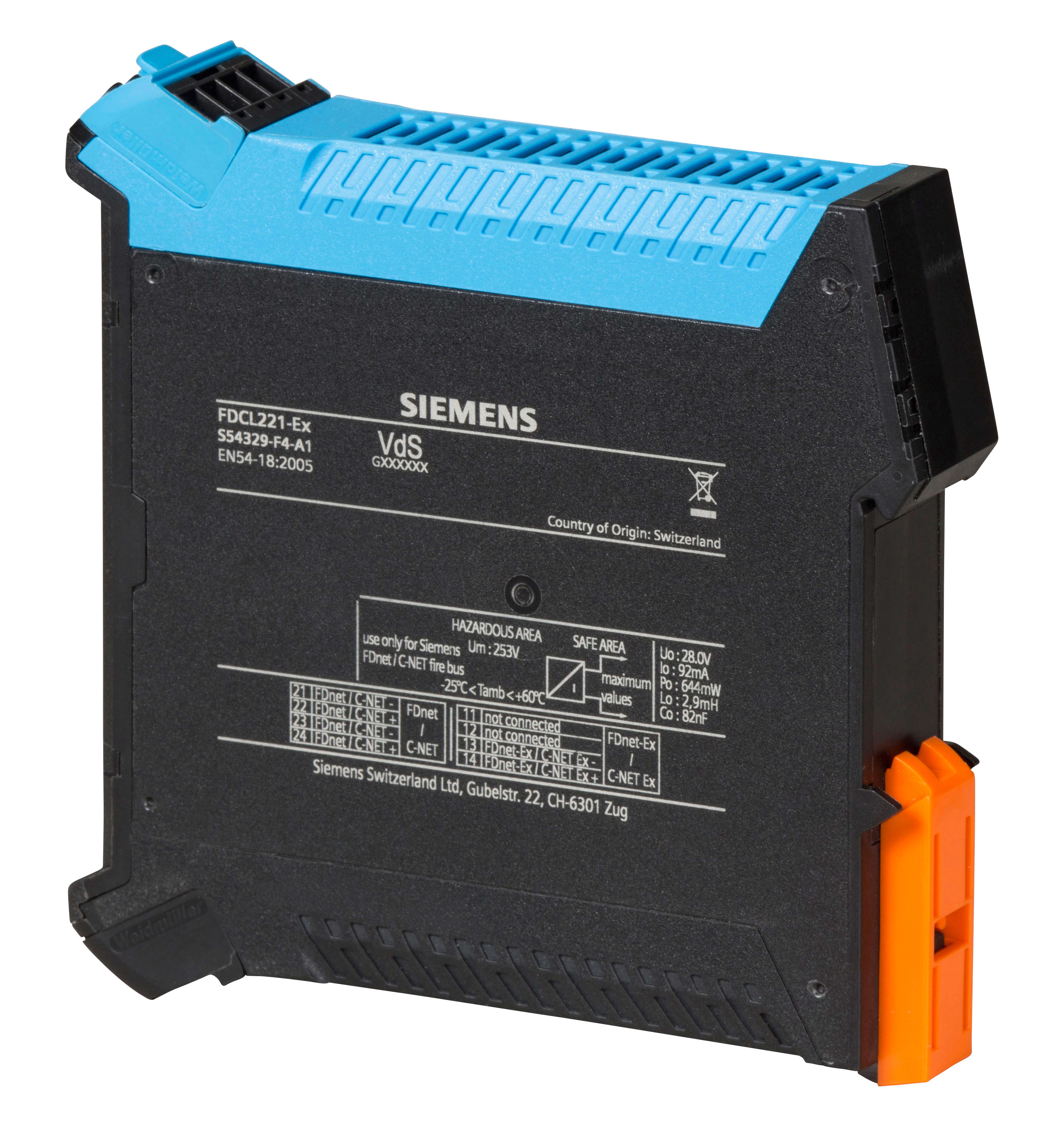 SIEMENS - FDCL221-Ex Barriera intrinseca