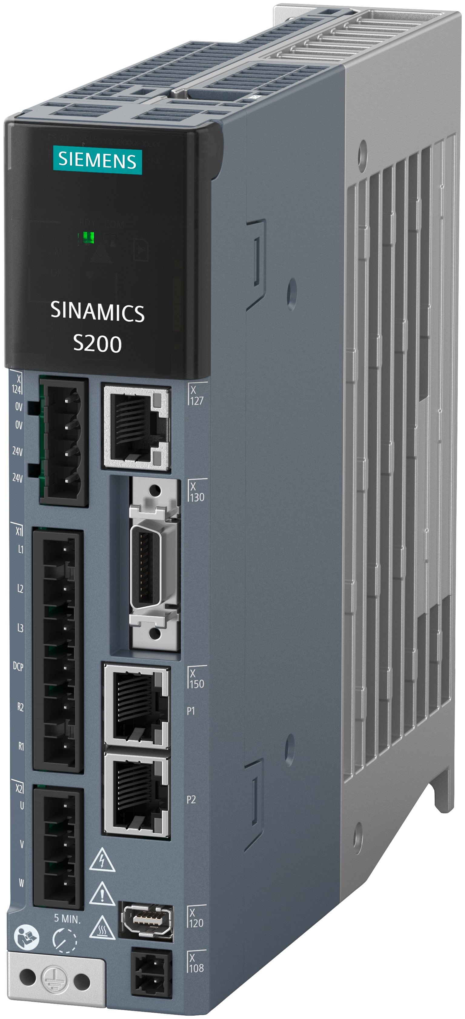 SIEMENS - SINAMICS S200 PN, 1/3 AC 200V 0.4KW 6SL55101BB104AF0