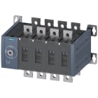 SIEMENS - SENTRON, commutatore di rete 3KC, con comando manuale, MTSE, grandezza costruttiva: 4, a 4 poli, Iu: 500 A