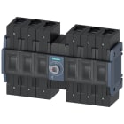 SIEMENS - Sezionatore sottocarico 80 A, grand. costr. 2, a 6 poli DC, comando frontale centrale, apparecchio di base