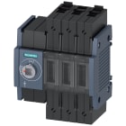 SIEMENS - Sezionatore sottocarico 100 A, grand. costr. 1, a 3 poli, comando frontale a sinistra, apparecchio di base