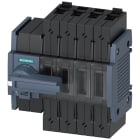 SIEMENS - Sezionatore sottocarico 100 A, grand. costr. 1, a 4 poli, comando frontale a sinistra, apparecchio completo
