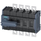 SIEMENS - Sezionatore sottocarico 125 A grand. costr. 2, a 4 poli, comando frontale a sinistra, apparecchio completo
