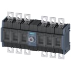 SIEMENS - Sezionatore sottocarico 125 A grand. costr. 2, a 6 poli DC, comando frontale centrale, apparecchio di base