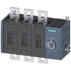 SIEMENS - Sezionatore sottocarico 250 A grand. costr. 3, a 3 poli, comando per parete laterale a destra, apparecchio di base 3KD38340PE400