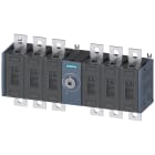 SIEMENS - Sezionatore sottocarico 400 A, grand. costr. 3, a 6 poli DC, comando frontale centrale, apparecchio di base