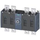 SIEMENS - Sezionatore sottocarico 500 A, grand. costr. 4, a 4 poli, comando frontale centrale, apparecchio di base
