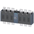 SIEMENS - Sezionatore sottocarico 500 A, grand. costr. 4, a 6 poli DC, comando frontale centrale, apparecchio di base