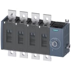 SIEMENS - Sezionatore sottocarico 630 A, grand. costr. 4, a 4 poli, comando per parete laterale a destra, apparecchio di base