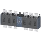 SIEMENS - Sezionatore sottocarico 1250 A, grand. costr. 5, a 6 poli DC, comando frontale centrale, apparecchio di base