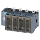 SIEMENS - Sezionatore sottocarico con fusibile 125 A, grand. costr. 2, a 4 poli, per fusibile NH grand. 000