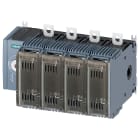 SIEMENS - Sezionatore sottocarico con fusibile 160 A, grand. costr. 2, a 4 poli, per fusibile NH grand. 000