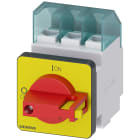 SIEMENS - SENTRON, sezionatore sottocarico 3LD, interruttore di OFF di emergenza, a 3 poli, Iu: 32 A