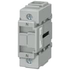 SIEMENS - morsetto per conduttore di neutro/PE, passante, per fissaggio sulla base, fino a 32 A, accessori