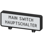 SIEMENS - Targhetta aggiuntiva, tedesco/inglese, 47 mmx17 mm, accessori 3LD92861A